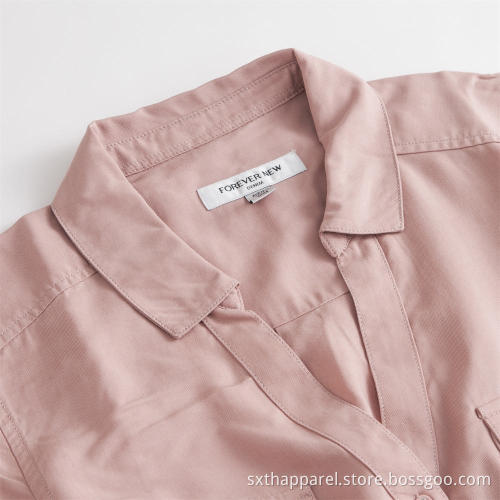 Ladies Long Tencel kortärmad tröja
